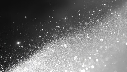 Obraz premium Abstract silver glitter explosion