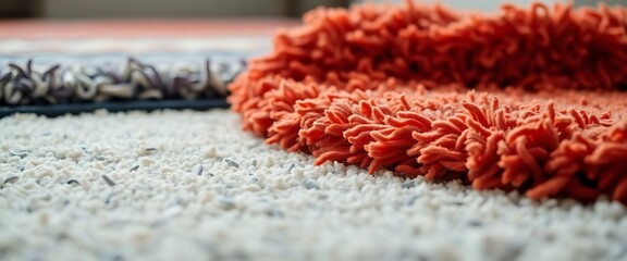 Fototapeta premium close up of a rug on the floor