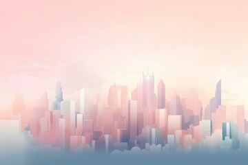 Fototapeta premium city in the fog
