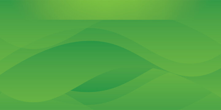 abstract green background with dynamic waves layer