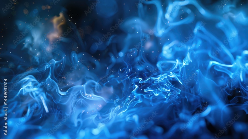Poster abstract picture of neon light particle with digital technology style design connecting become dynam