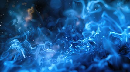Obraz premium Abstract picture of neon light particle with digital technology style design connecting become dynamic of electric wave movement represent about flowing of data or structure of network system. AIG53.