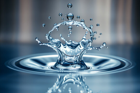 Close-up Macro Photography of Water Droplet Impact