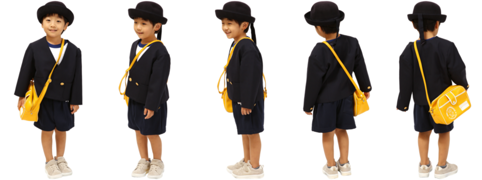 幼稚園の制服の男の子
