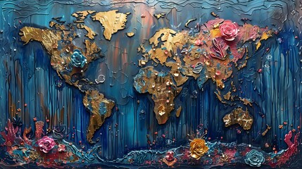 Fototapeta premium Exploring global cartography a comprehensive overview of world mapping techniques and trends