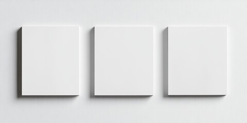 Minimalist mockup of a white notepad placed on a bright white surface ideal for boho aesthetic projects and creative workflows