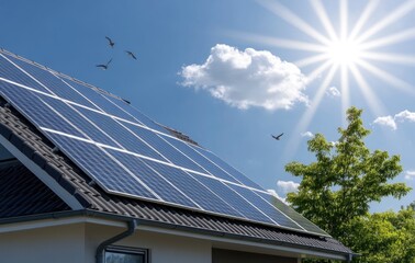 Solar cells - alternative energy, environmental solution, solar technology, energy conservation, power generation, eco-conscious design, sun-powered, green infrastructure, efficient energy.