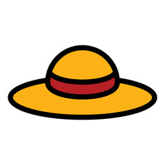straw hat icon