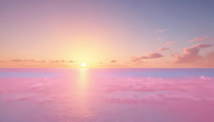 Obraz premium Soft pastel pink, blue, yellow gradient Dreamy fuzzy sunset effect , ethereal, background, calm