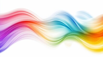 Abstract flowing waves of vibrant colors