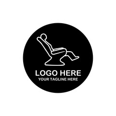 Modern creative minimalist and professional logo design for sofa and chair.