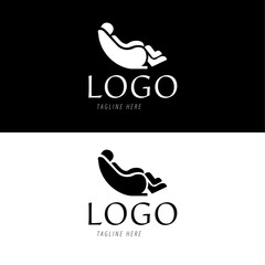 Modern creative minimalist and professional logo design for sofa and chair.