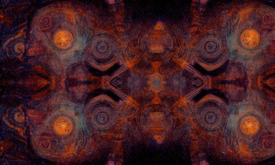Idyllic surreal exoteric abstract textured background