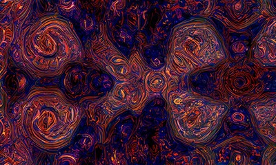 Idyllic surreal exoteric abstract textured background