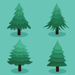 christmas tree vector illustration