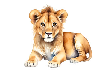 lion isolated on transparent background