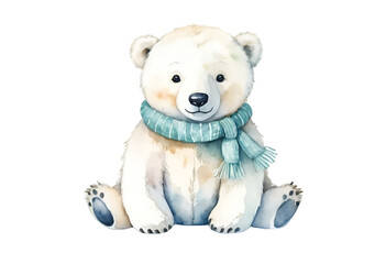 bear isolated on transparent background