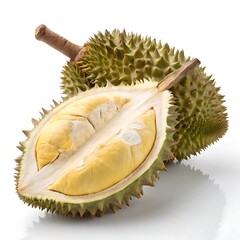 Obraz premium durian the king of fruits durian isolated on white background