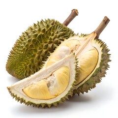 Fototapeta premium durian the king of fruits durian isolated on white background