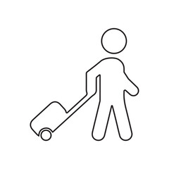 luggage line icon