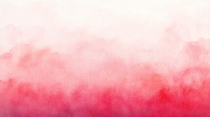 Subtle, soft watercolor washes of pale pink and red hues.
