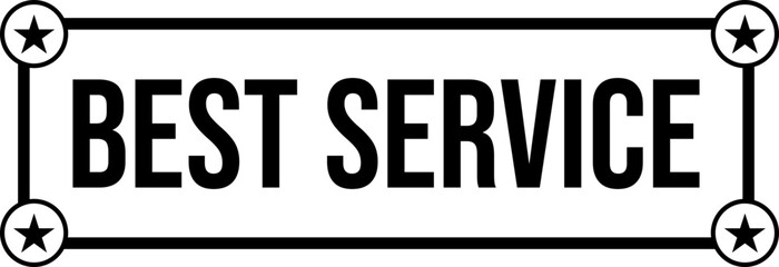 Best Service Label Graphic