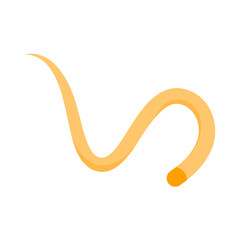 Parasite Worm. Vector Illustration