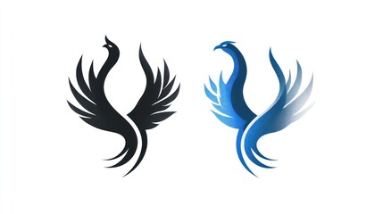 Obraz premium Phoenix Logo Design Variations