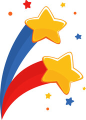 Shooting Stars Illustration