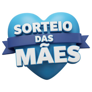 Selo Cora&ccedil;&atilde;o Azul para Sorteio de Dia das M&atilde;es