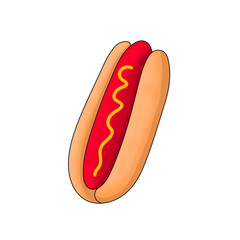 hot dog isolated on white