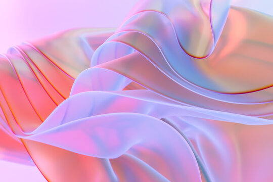 Floating glass color fabric