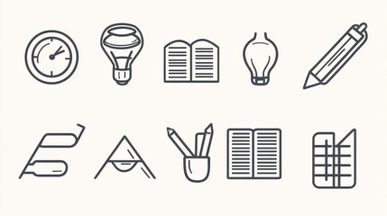 Education Icons Set (12)