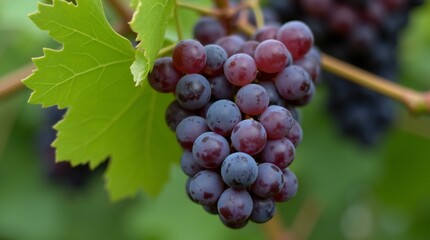 Fototapeta premium Close-up of Grapes on Tree.