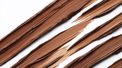 Brown cosmetic strokes