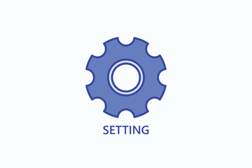 Setting Icon Or Logo Isolated Illustration
