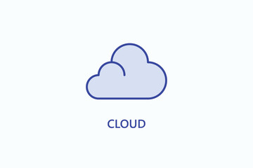 Cloud Icon Or Logo Isolated Illustration