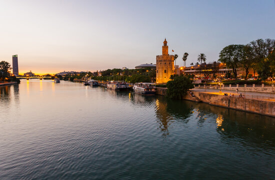 Torre del Oro sunset