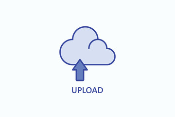 Upload Icon Or Logo Isolated Illustration