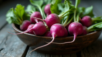 Radish Vegetable in Bowl