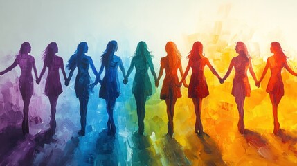 Obraz premium Unity of Women in Color