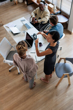 Busy workday at startup