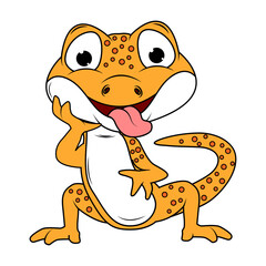 Cute Newt Animal Cartoon