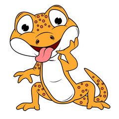 Cute Newt Animal Cartoon