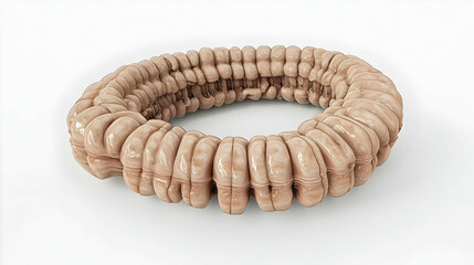 Beige Circle Ring Shape Design