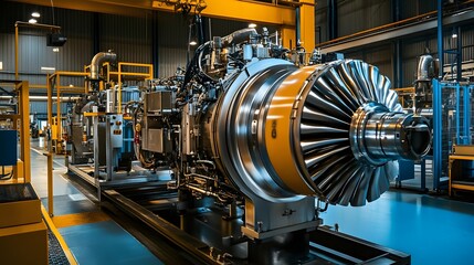 Fototapeta premium gear wheels in a factory