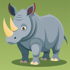 Fototapeta premium rhino cartoon vector