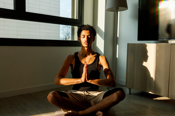 Morning yoga stretches