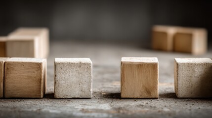 Block of wood displaying natural texture and unique grain patterns as a symbol of asymmetry and strategic potential