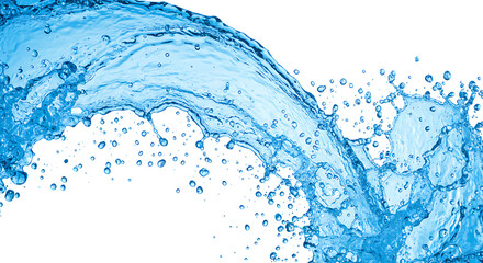 blue water splash